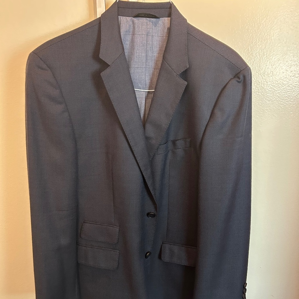Hugo Boss Blue Blazer Nailhead 44R